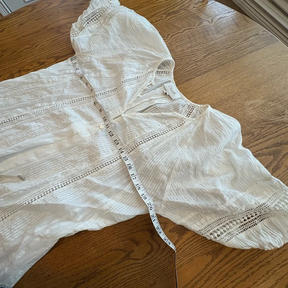CLEOBELLA alba mini dress in ivory boho chic summer style size M VGUC Swim Cover - Picture 6 of 11